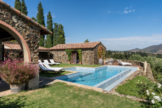Tuscan-style Villa on a Wine and Olive farm in the Cape Winelands of Stellenbosch, South Africa