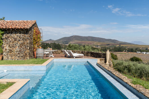 Tuscan-style Villa on a Wine and Olive farm in the Cape Winelands of Stellenbosch, South Africa